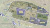 Illustration on land plots at the Fort Ashby Business and Technology Park. This is not to scale.